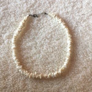 White surfer necklace